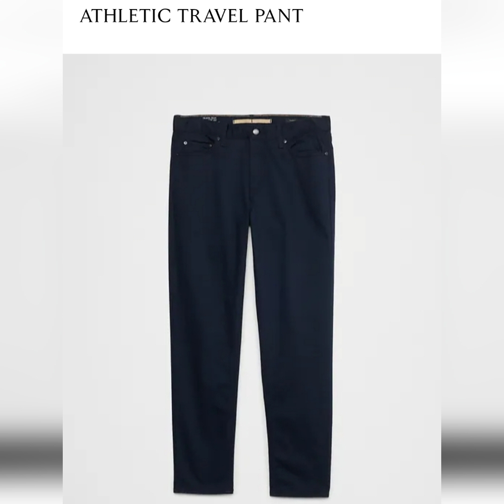 Banana Republic Mens Athletic Travel Pant 34W 30L